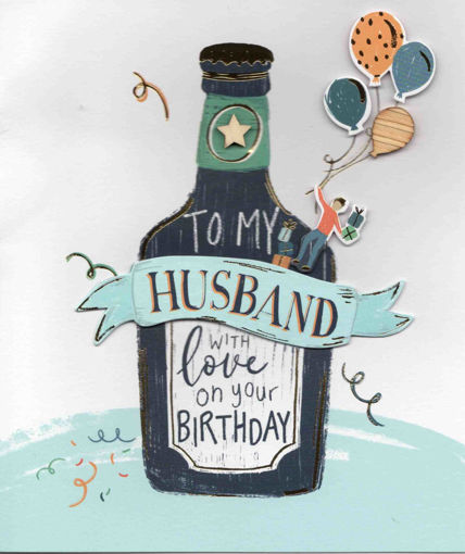 Picture of TO MY HUSBAND WITH LOVE ON YOUR BIRTHDAY CARD